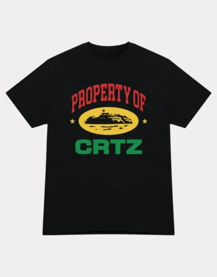 Corteiz Propriété De Crtz Carni T-shirt Noir