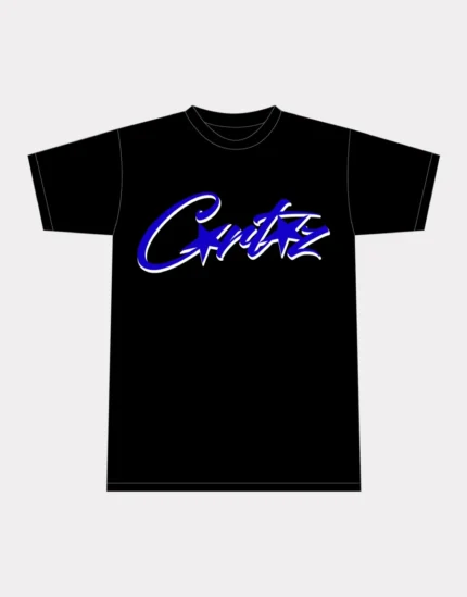 T-shirt Corteiz Allstarz Noir/Bleu