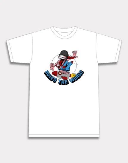 T-shirt Corteiz Rocketman Blanc
