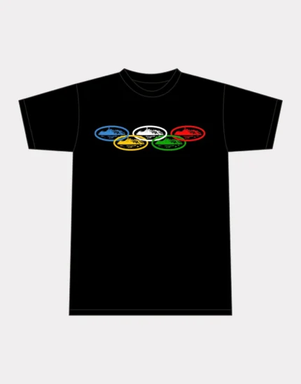 T-shirt olympique Corteiz Alcatraz Noir