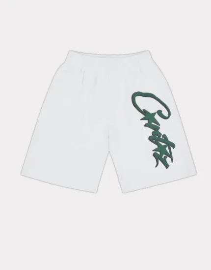 Corteiz Allstarz Shorts in Weiß/Grün