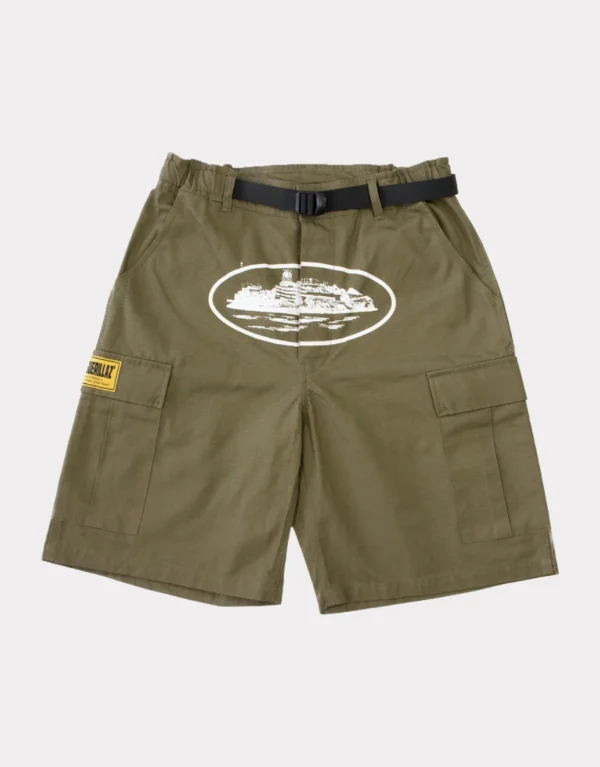 Short Cargo Corteiz Alcatraz Vert Kaki